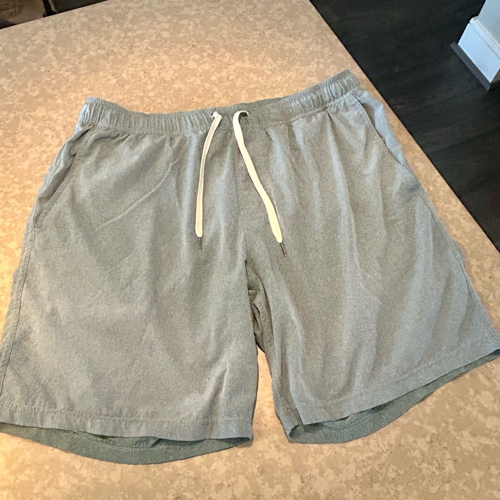 Fair Harbor Teal Elastic Waist Shorts, Lined, men’s XL